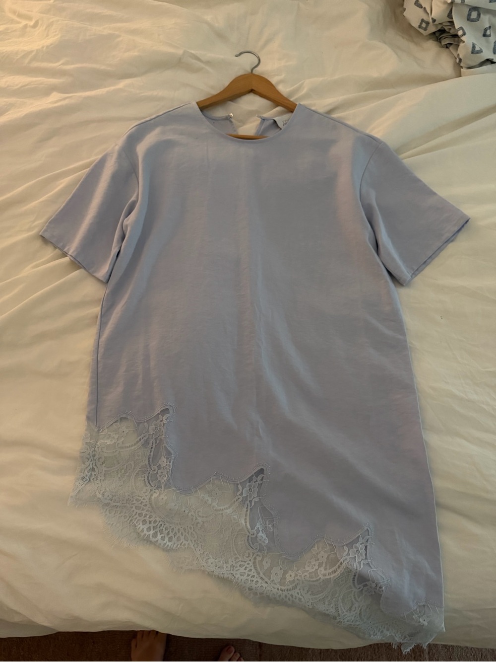 Mare mare asymmetric lace top
